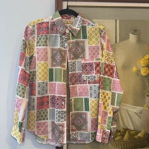 Comme des Garçons multicoloured patchwork shirt #patchwork #japanese